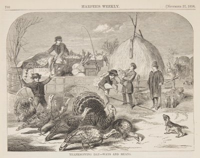 Thanksgiving Day – Ways and Means by after Winslow Homer