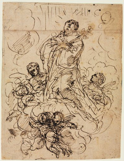 Apotheosis of a Saint by attributed to Antonio Domenico Gabbiani