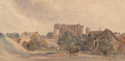 Malmesbury Abbey by attributed to Peter DeWint