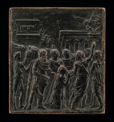 Augustus and the Sibyl by called Riccio Andrea Briosco