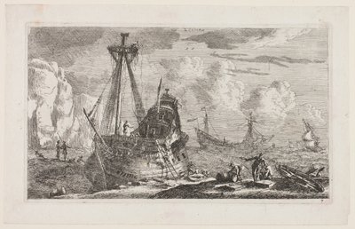 Merchant Ships by called Zeeman Reinier Nooms