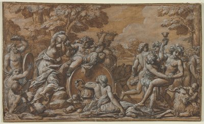Bacchanal by circle of Pietro da Cortona