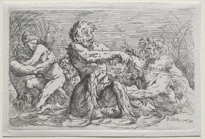 River Gods by copy after Salvator Rosa