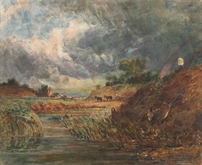 Hampstead Heath by imitator of John Constable