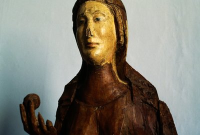 Female figure, wooden statue by Unbekannt Unbekannt