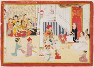 Svetambara Jain Teacher Giving Instruction by possibly by Sahib Ram
