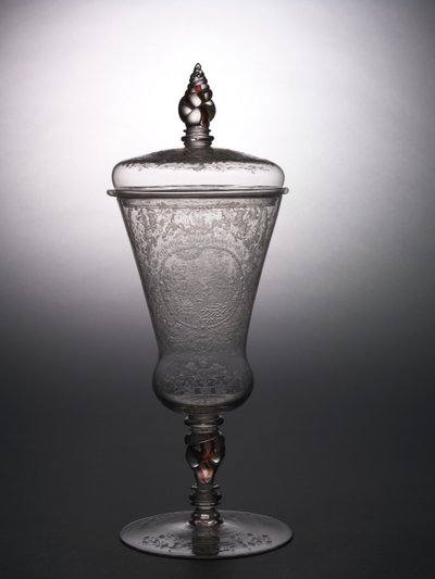 Covered Goblet, c.1715 by school Bohemian