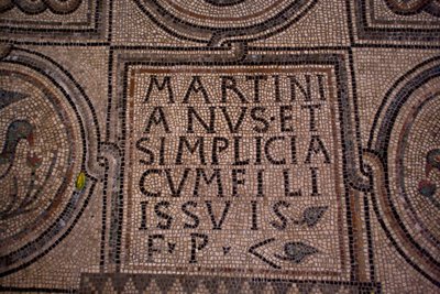 Detail of an inscription by School Italian