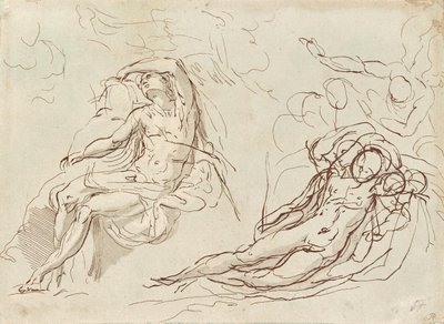 Seated and Reclining Figure by signiert AP
