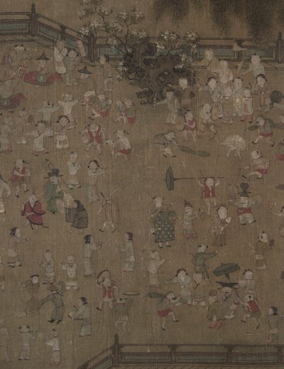 One Hundred Children at Play by tradition of Su Hanchen