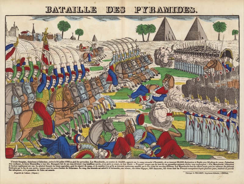 Battle of the Pyramids by French School