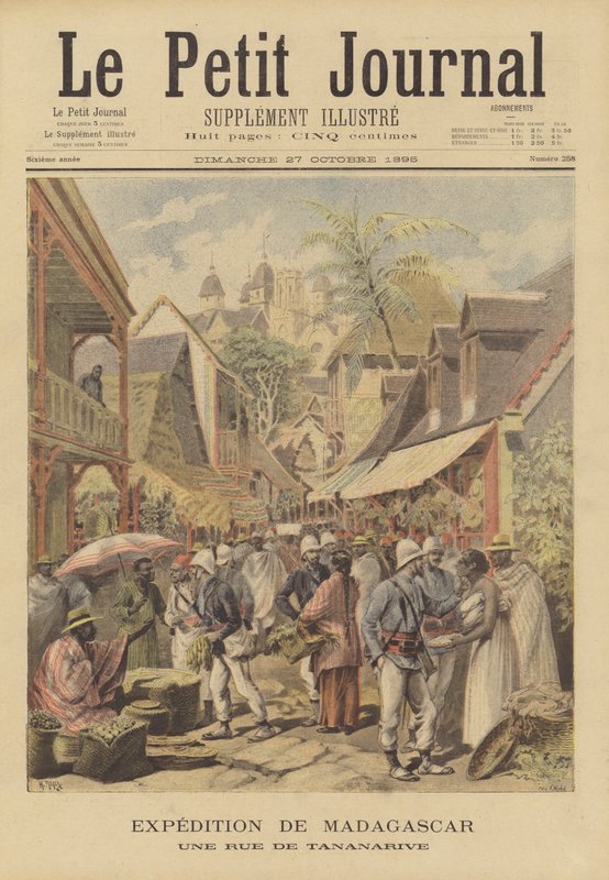 French Expedition to Madagascar: A Street in Antananarivo by French School