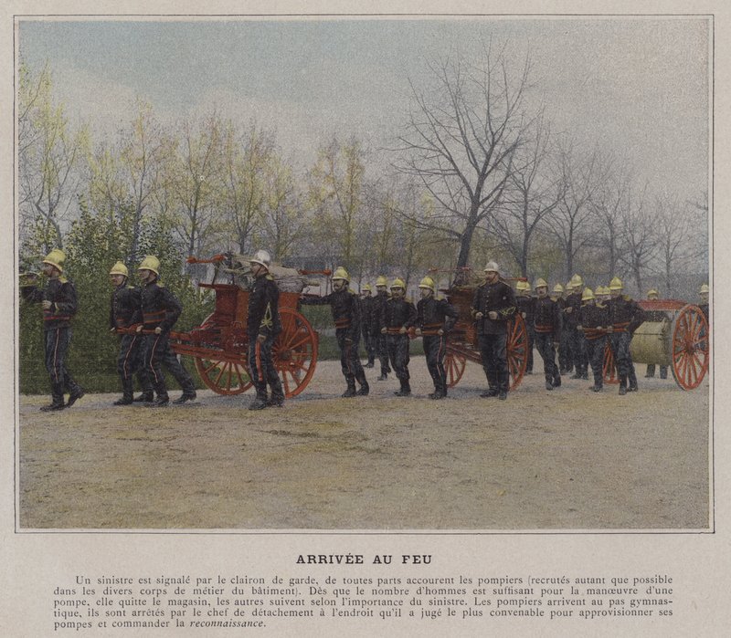 Arrival at the Fire by (after) French Photographer