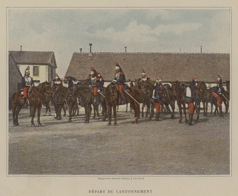 Departure from the Cantonment by (after) French Photographer