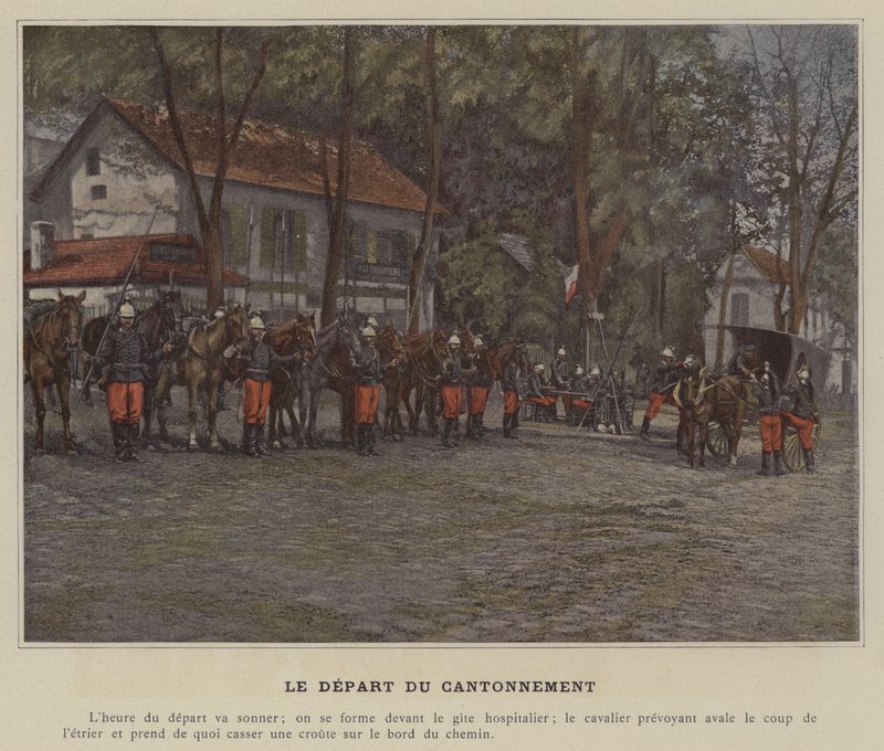 The Departure from the Cantonment by (after) French Photographer