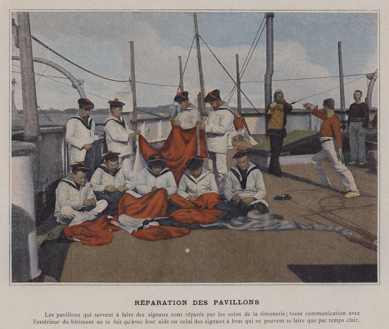Repairing the Flags by (after) French Photographer