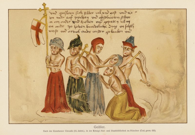 Flagellants by (after) German School