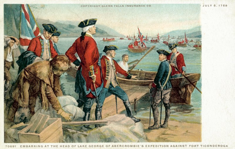 Embarking at the head of Lake George of Abercrombie