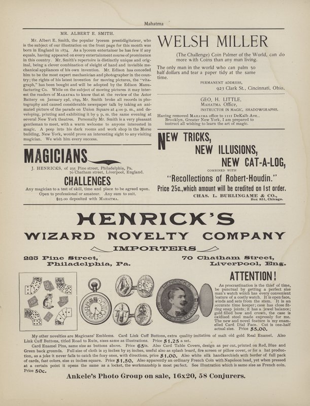 Magic Advertisements by American School