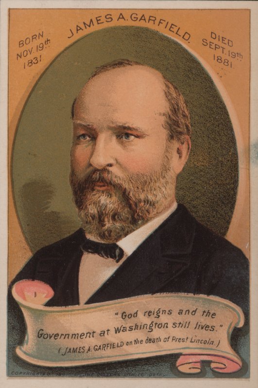 President James A. Garfield by American School
