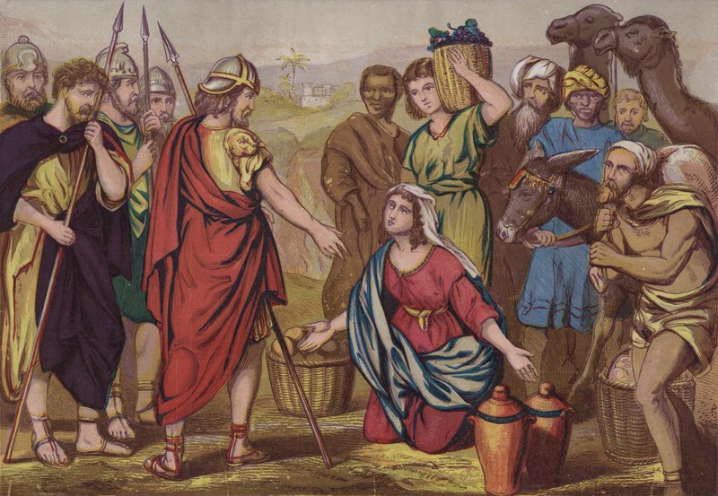 David and Abigail by English School