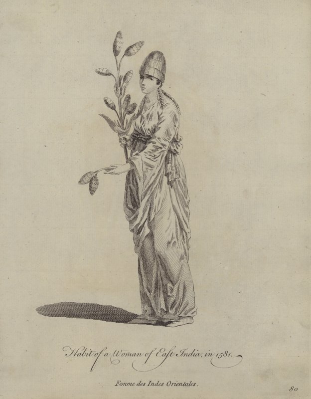 Habit of a Woman of East India in 1581 by English School