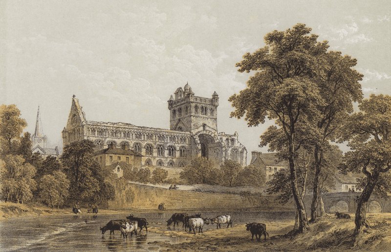 Jedburgh Abbey by English School