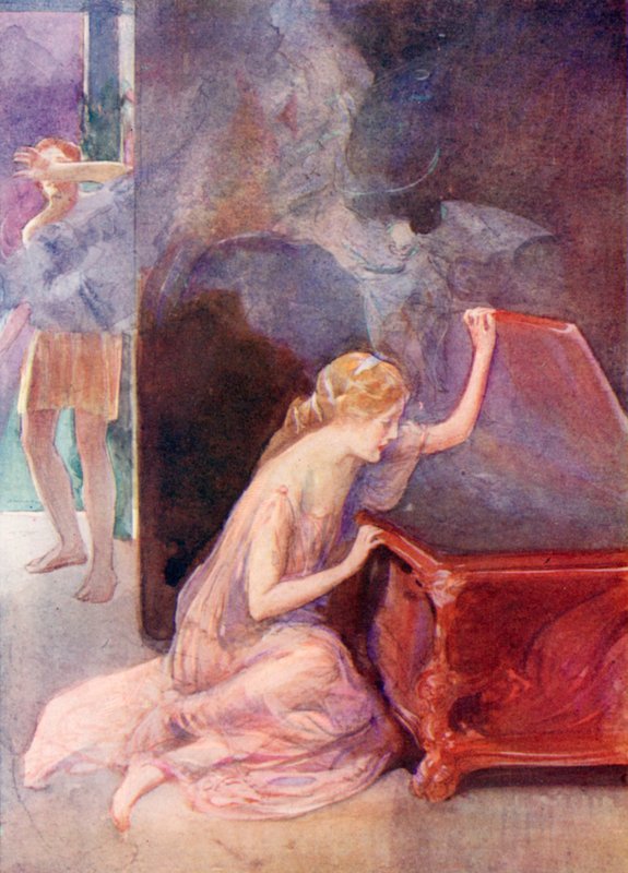 Pandora Opening the Box by English School