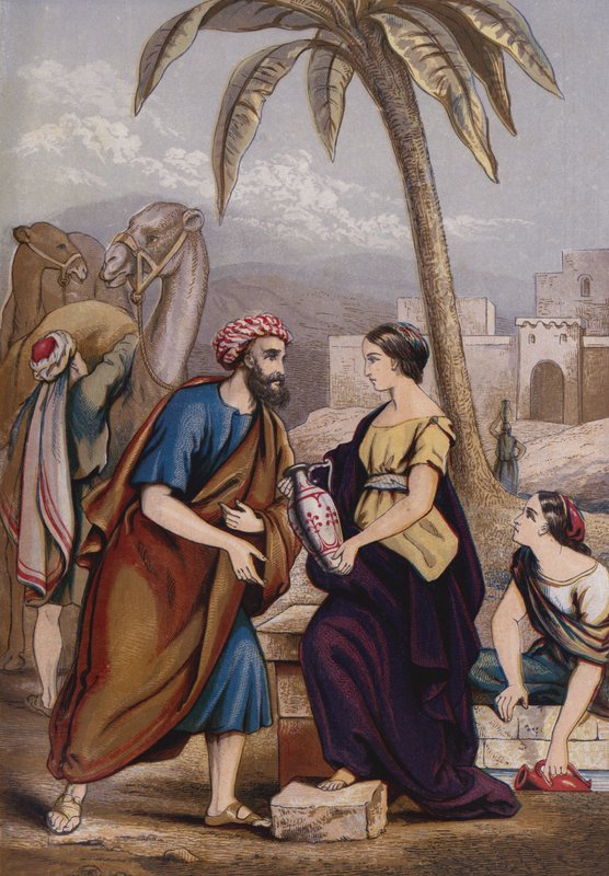 Rebecca at the Well by English School