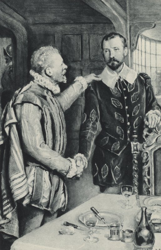 Sir Francis Drake Sends Out His Friend to Die - The Farewell to Sir Thomas Doughty by English School