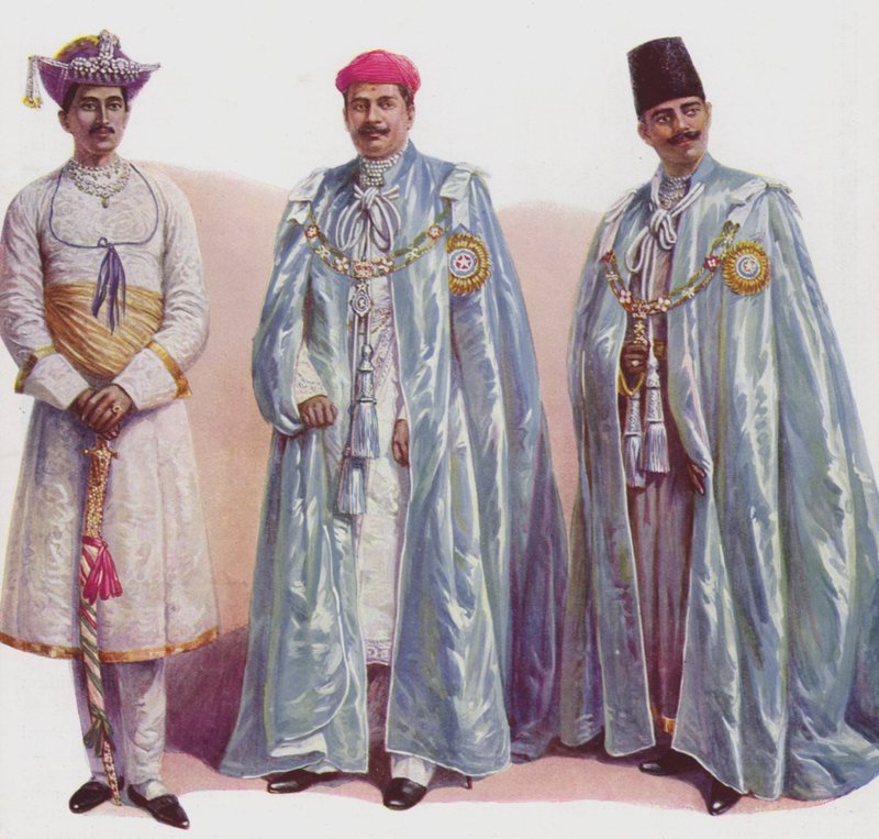 Some of the Indian Princes Present at the Coronation by English School