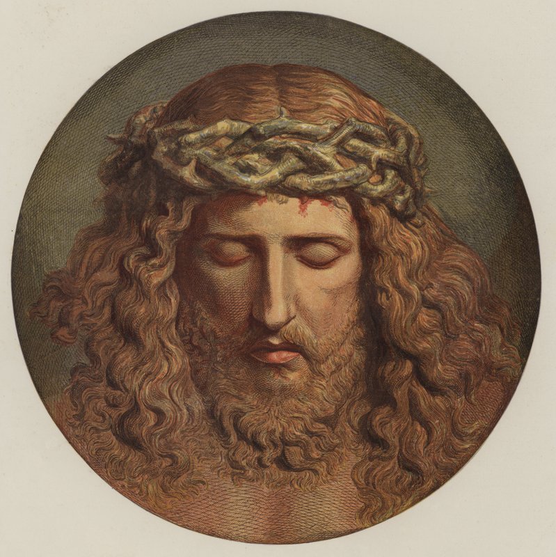 The Head of Christ, from the original by Cauer by English School