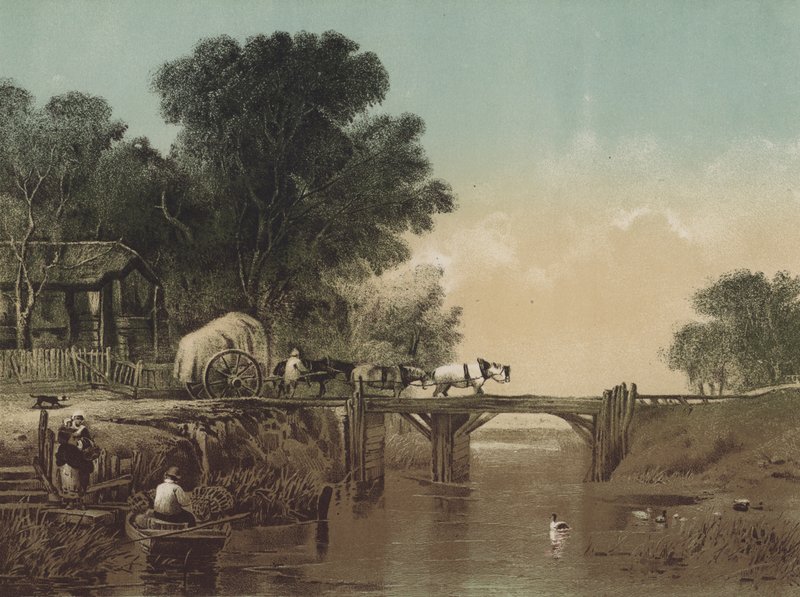 The Old Bridge by English School