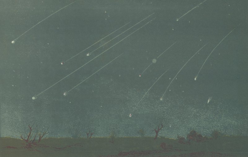 The Meteor Shower of November 1866 by English School
