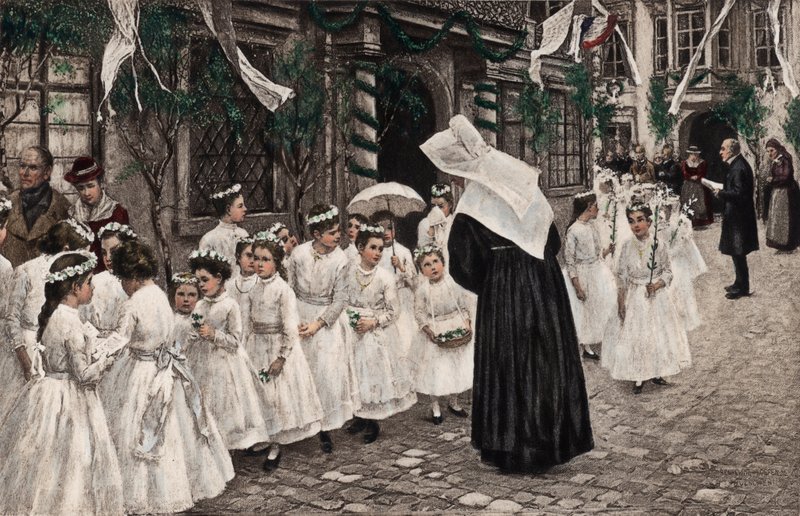 Catholic Procession by European School