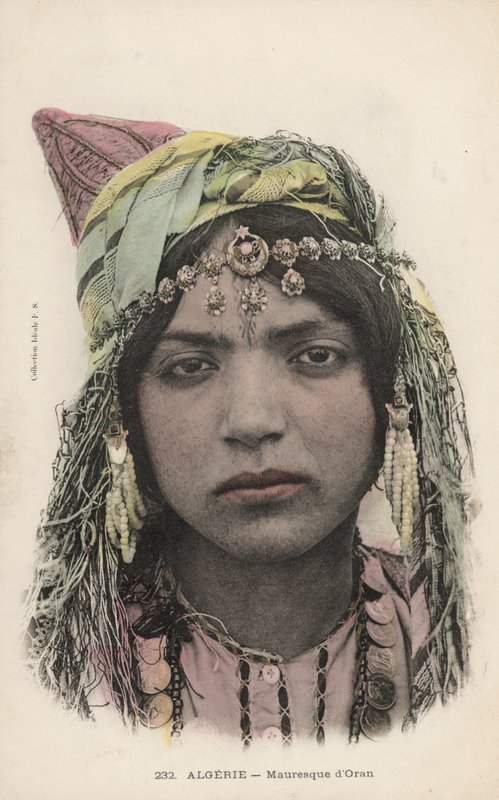 A Moorish Girl of Oran by French Photographer