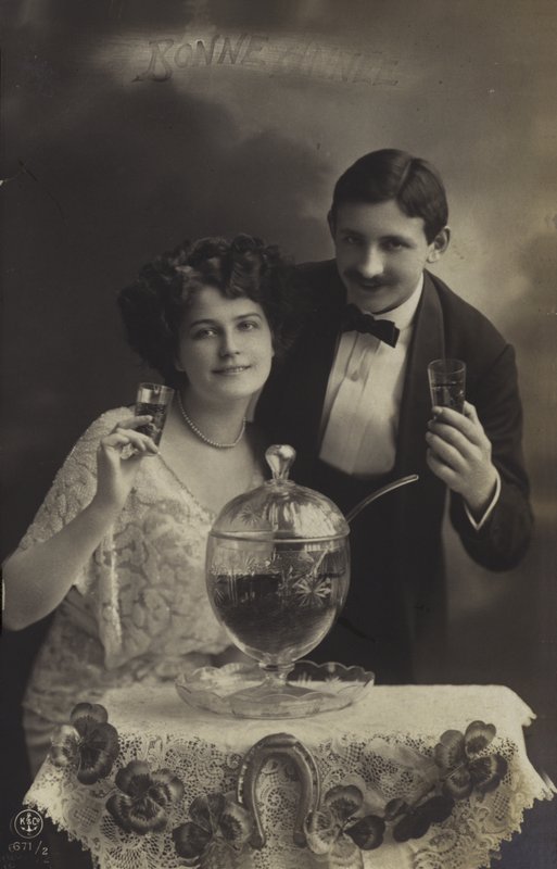 Couple Drinking Punch by French Photographer