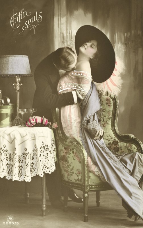 Embracing couple by French Photographer