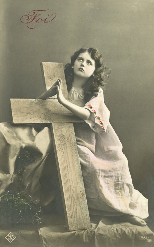 Praying girl by French Photographer