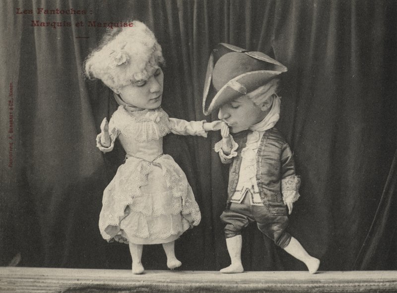 Puppet Marquis and Marquise by French Photographer