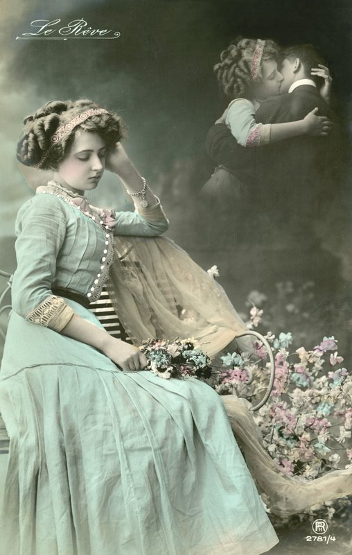 Woman Dreaming of a Kiss by French Photographer