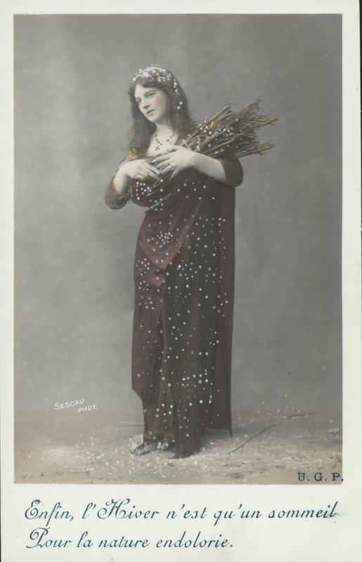 Woman in winter by French Photographer