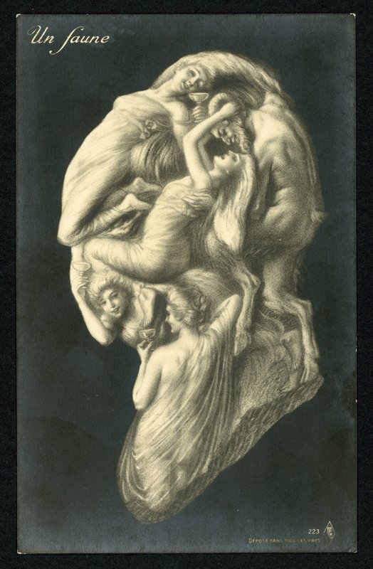 A faun by French School