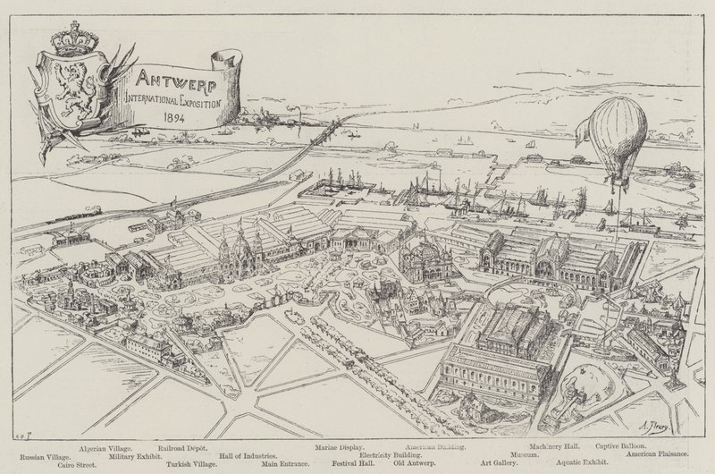 Antwerp International Exposition, 1894 by French School