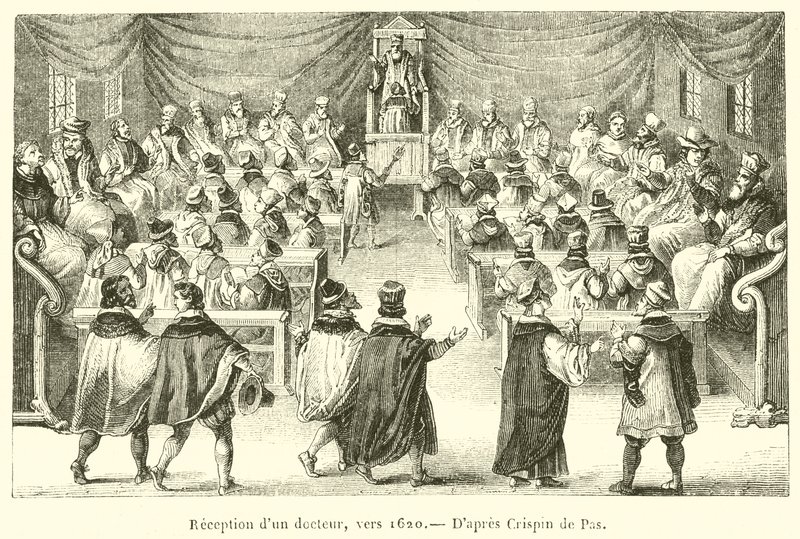 Reception of a Doctor, c.1620 by French School