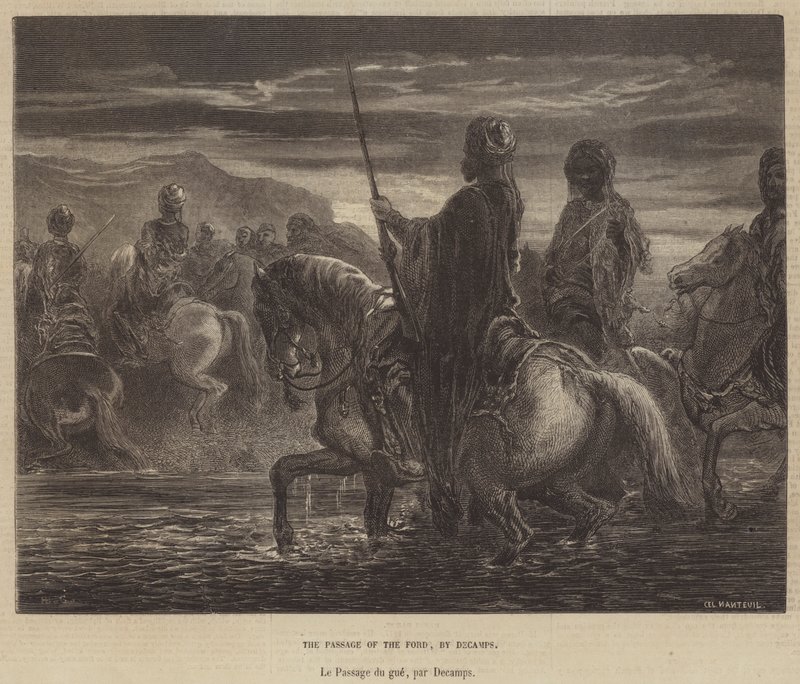 The Passage of the Ford by French School