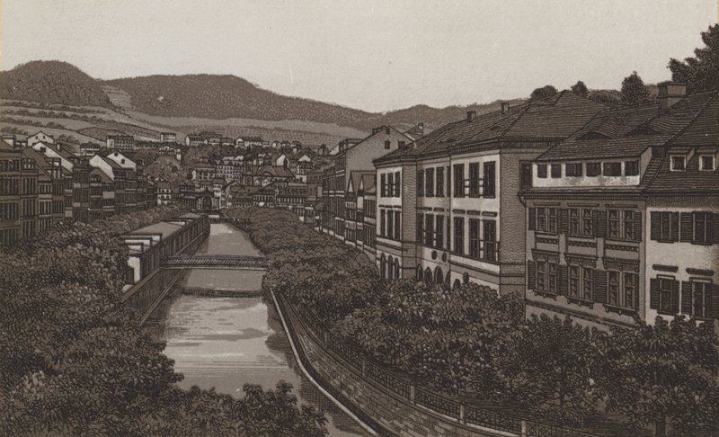 Old and New Meadow by German School
