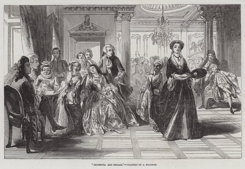 Brunetta and Phillis by Abraham Solomon