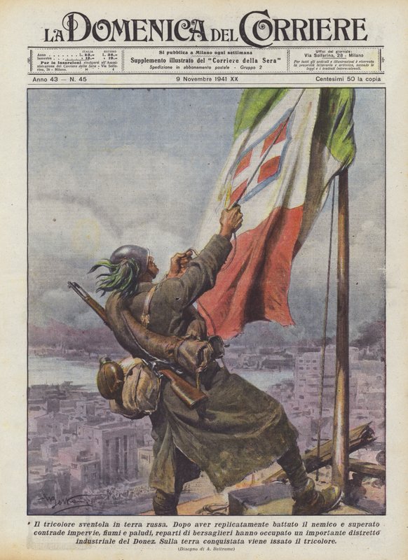 The Tricolor Flies in Russian Land by Achille Beltrame