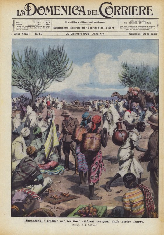 Trade Revives in the African Territories Occupied by Our Troops by Achille Beltrame